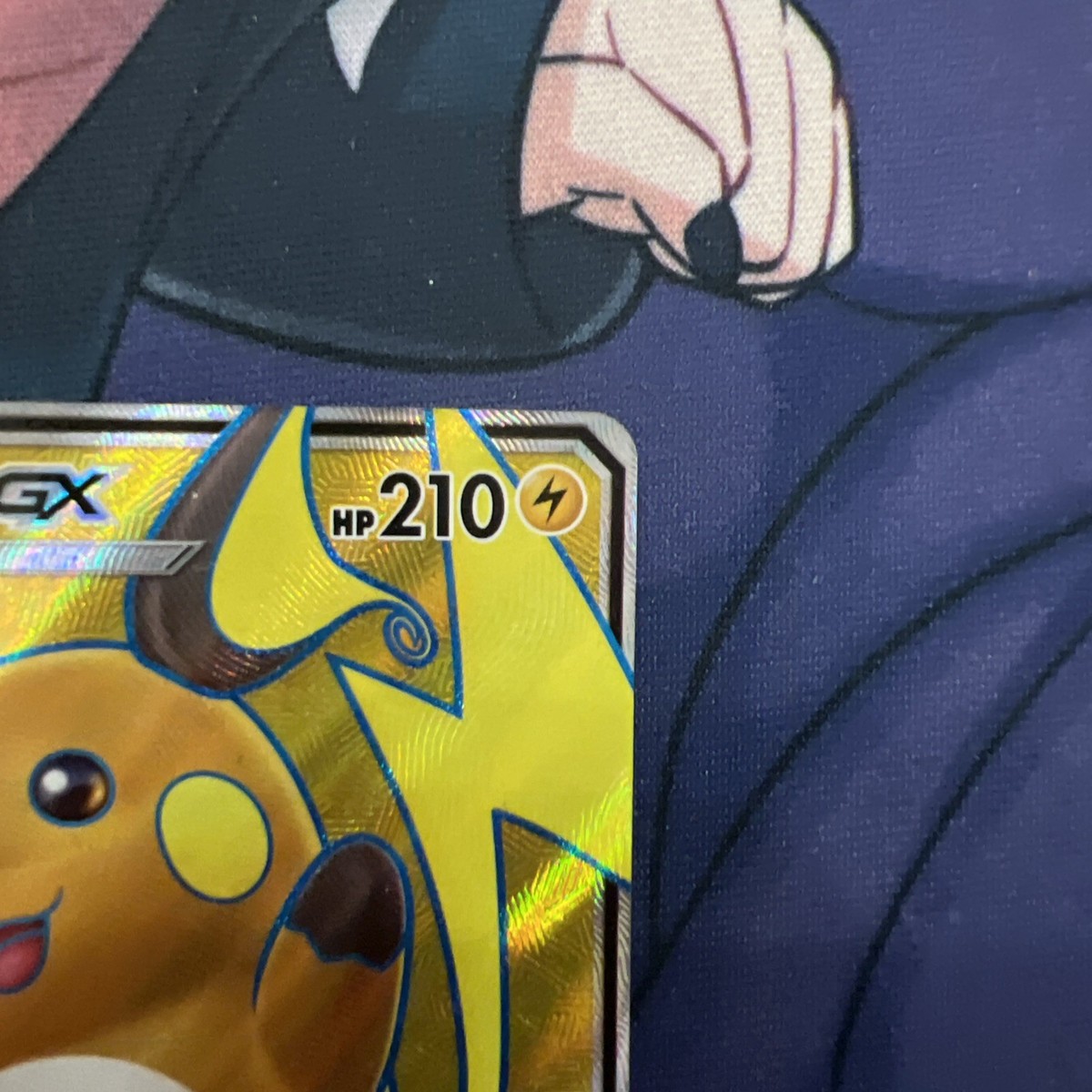 2017 Pokemon TCG Raichu GX SM90 Full Art Holo Ultra Rare Black