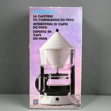 Domatek DC-905G Coffee Maker NEW Old Stock Retro Euro Drip Machine w/ Box