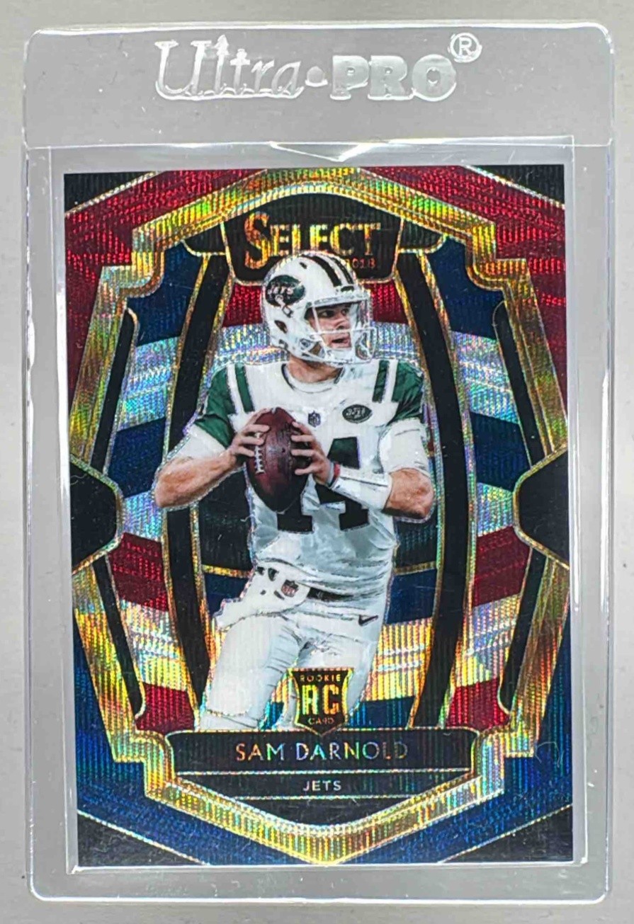 Sam Darnold 2018 Panini Select #107 Tri Color Prizm Rookie RC Premier Level /199