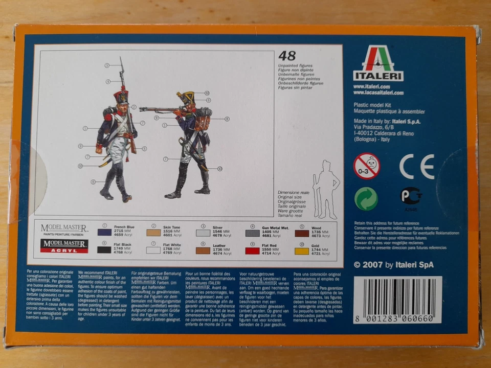 Italeri 1/72 FRENCH INFANTRY Napoleonic Waterloo figures set 6066 Boxed & Sealed - Image 2 of 4