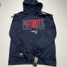 New England Patriots NFL Teams Men's Perfomance Fleece Hoodie Size M Combine NWT