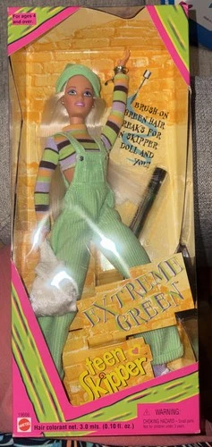 1997 Extreme Green Teen Skipper Mattel #19666 Vintage with accessories NRFB NIB
