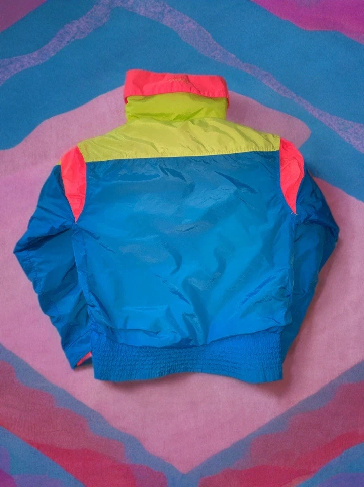 Vtg 80/ 90s Columbia Ski Jacket Snowboard Sz Large Neon Pink Gaper Day Glow Coat - Image 4 of 4