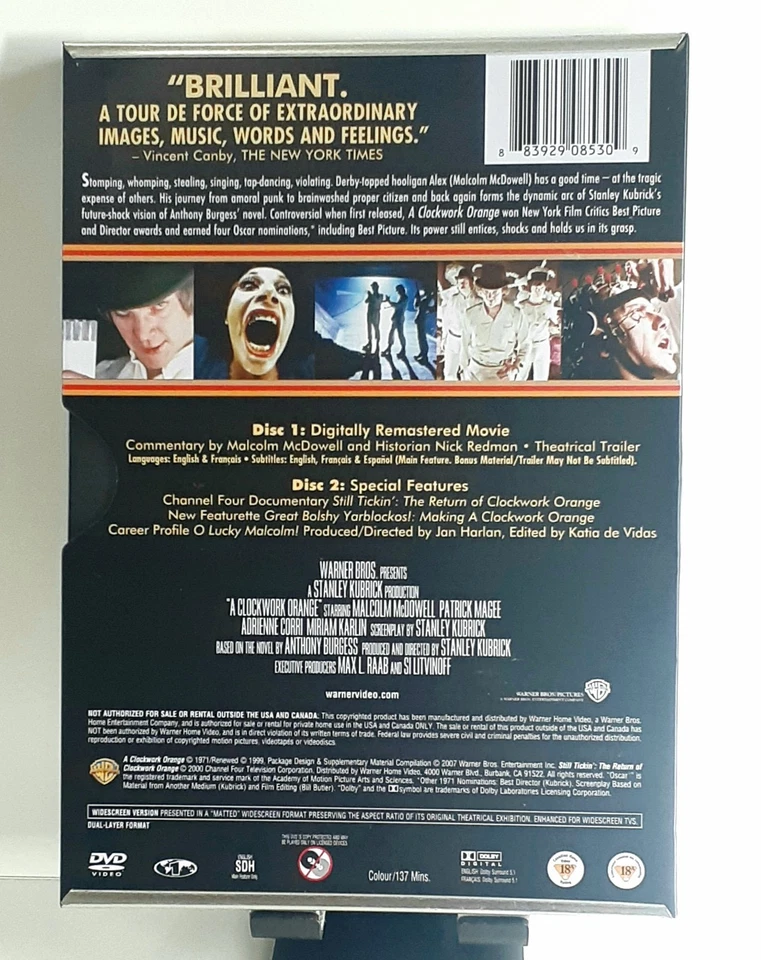 A Clockwork Orange _ DVD _ 2007 _ Steel Slipcover _ 2 Disc Set  - Image 2 of 4