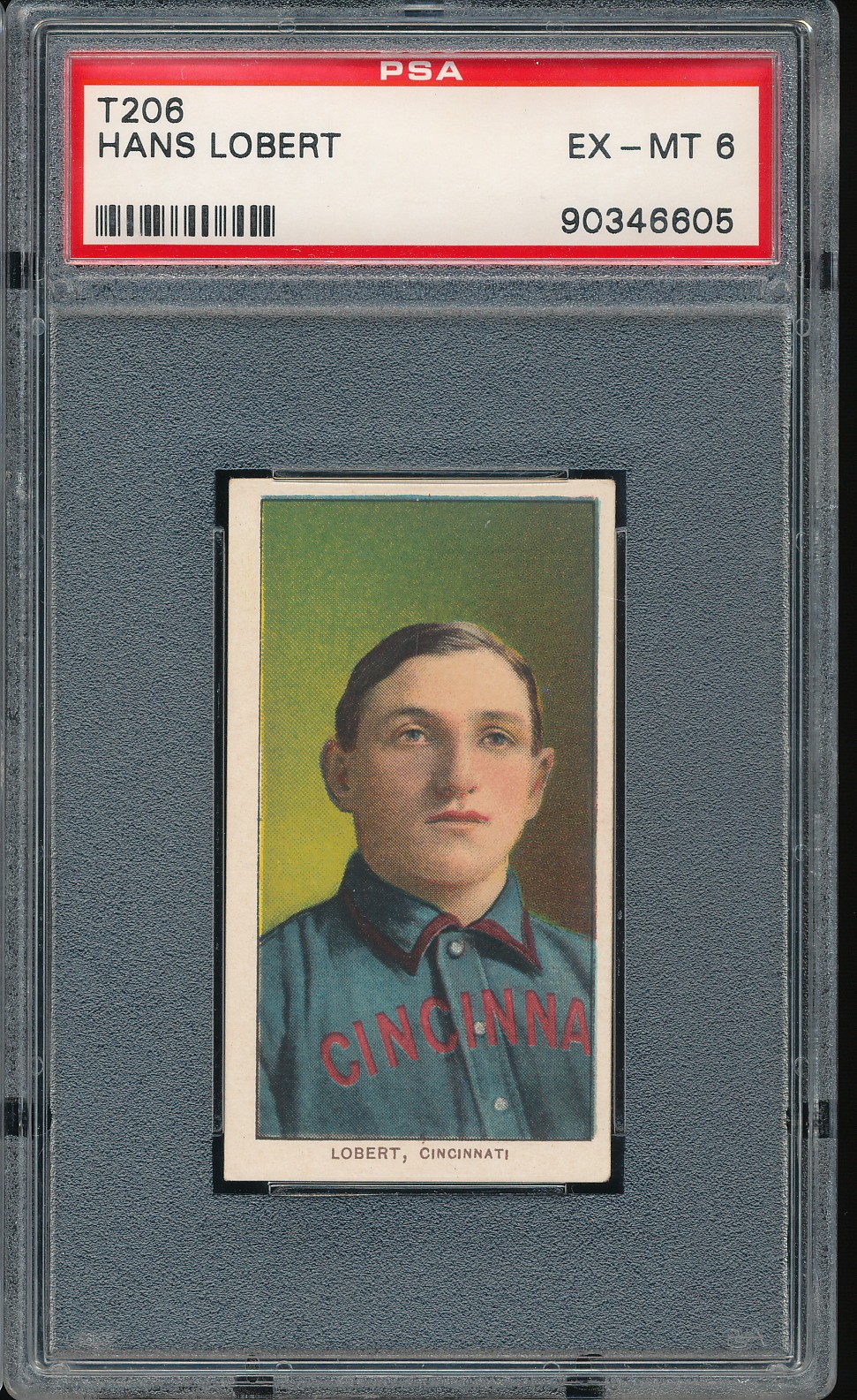 T206 Piedmont 150/25 Hans Lobert PSA 6 - Cincinnati - POP 17