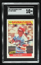 1986 Fleer Baseball's Best Sluggers vs Pitchers Kent Hrbek #17 SGC 10 GEM n8a