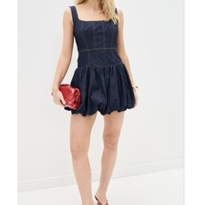 NWT Reformation Delia Denim Mini Dress size 6 reg $289