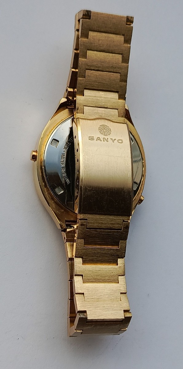 Sanyo Red Led Digital Watch Japan Made Vintage Retro Working 