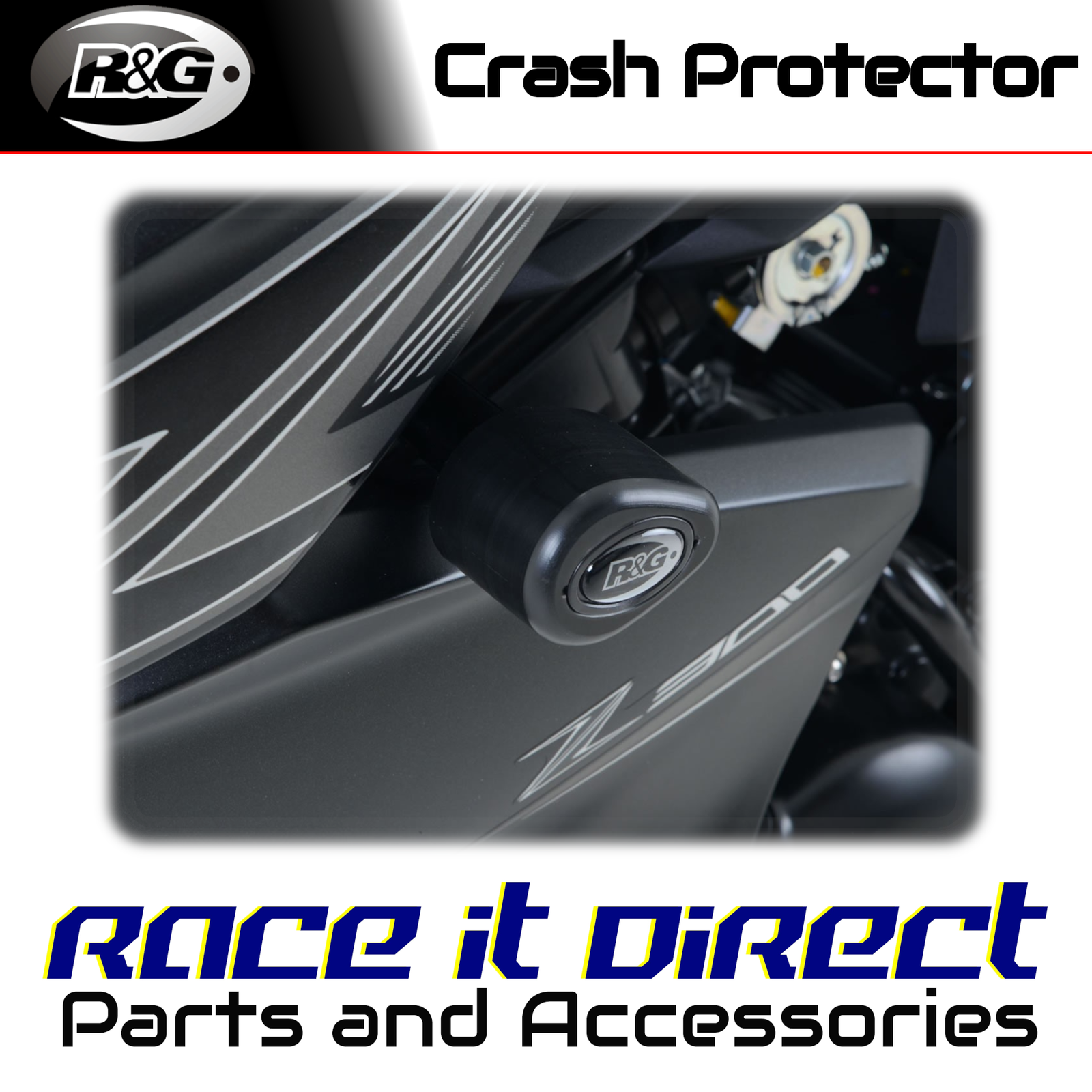 Crash Protectors for Kawasaki Z300 2015-2018 Aero R&G