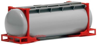 HO 1:87 AWM 490072 - 24ft. Tank Container - Grey/Red