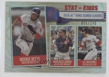 2019 Big League Stat Kings Rainbow Foil 11/100 JD Martinez Francisco Lindor t3w