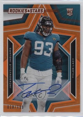 2023 Panini Rookies & Stars Orange Signatures /199 Tyler Lacy #190 Auto RC 19gz