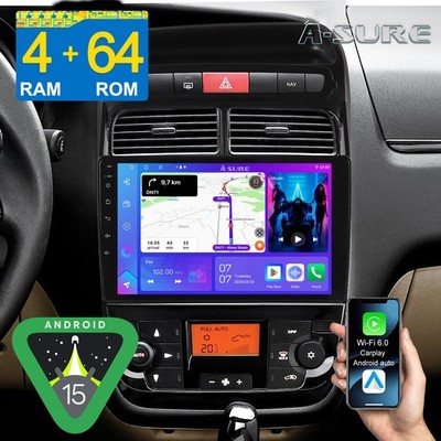 4G+64G Android 15 Autoradio Für Fiat Linea 2007-2012 Apple Carplay GPS RDS WIFI