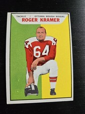 1965 Topps CFL #80 Roger Kramer Ottawa Rough Riders Canadian Football 