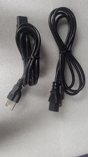 Well Shin C(UL)US E90165-D 300V 18AWG 3-Pronged Power Cord Lot (Lot of 2)
