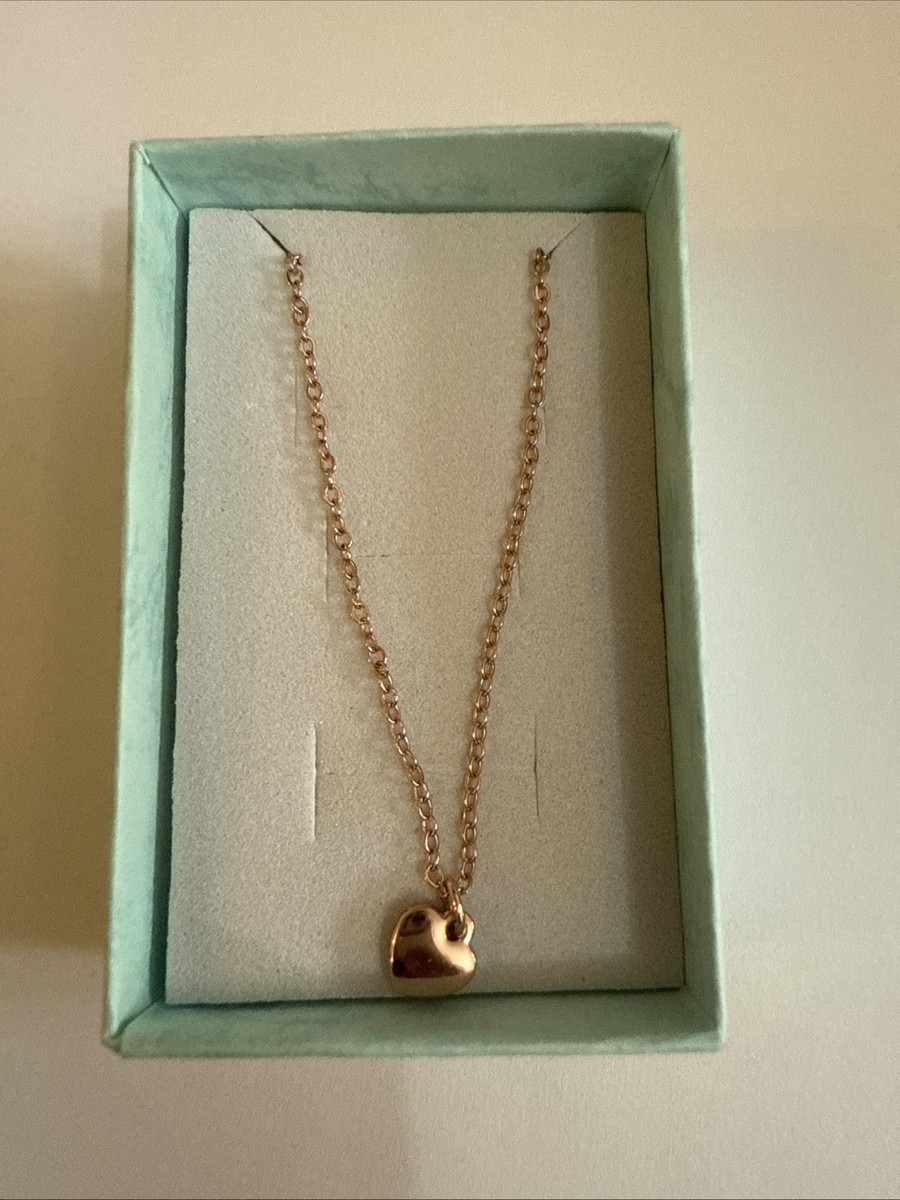 Ted Baker Hara Rose Gold Finish Tiny Heart Pendant Necklace SKU:9