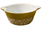Pyrex Green Spring Blossom Crazy Daisy 2 1/2 Quart Casserole 475-B