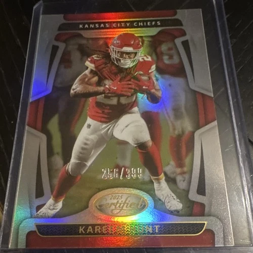 Panini Certified 2025 Kareem Hunt Mirror #50 Kansas City Chiefs 256/399