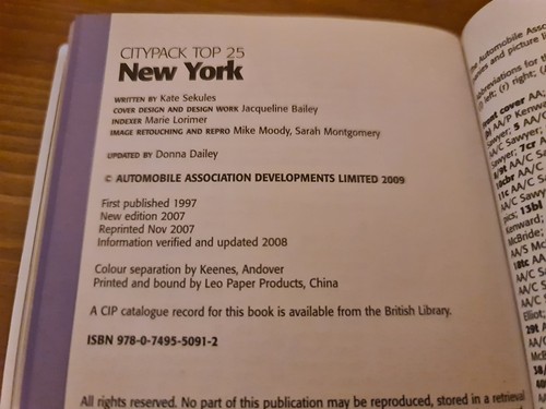 New York Photo Photograph Album & AA Guide Book with Map - Picture 10 of 15