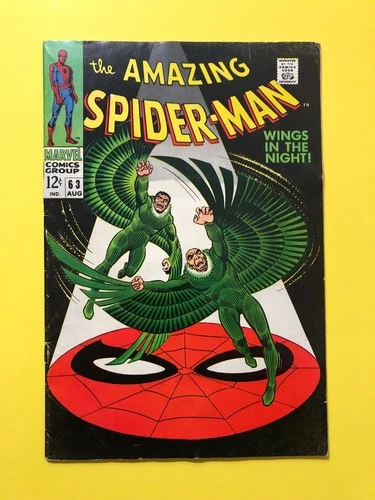 AMAZING SPIDER-MAN #63 VULTURE APP 1968 MARVEL COMICS SILVER AGE VG/FN