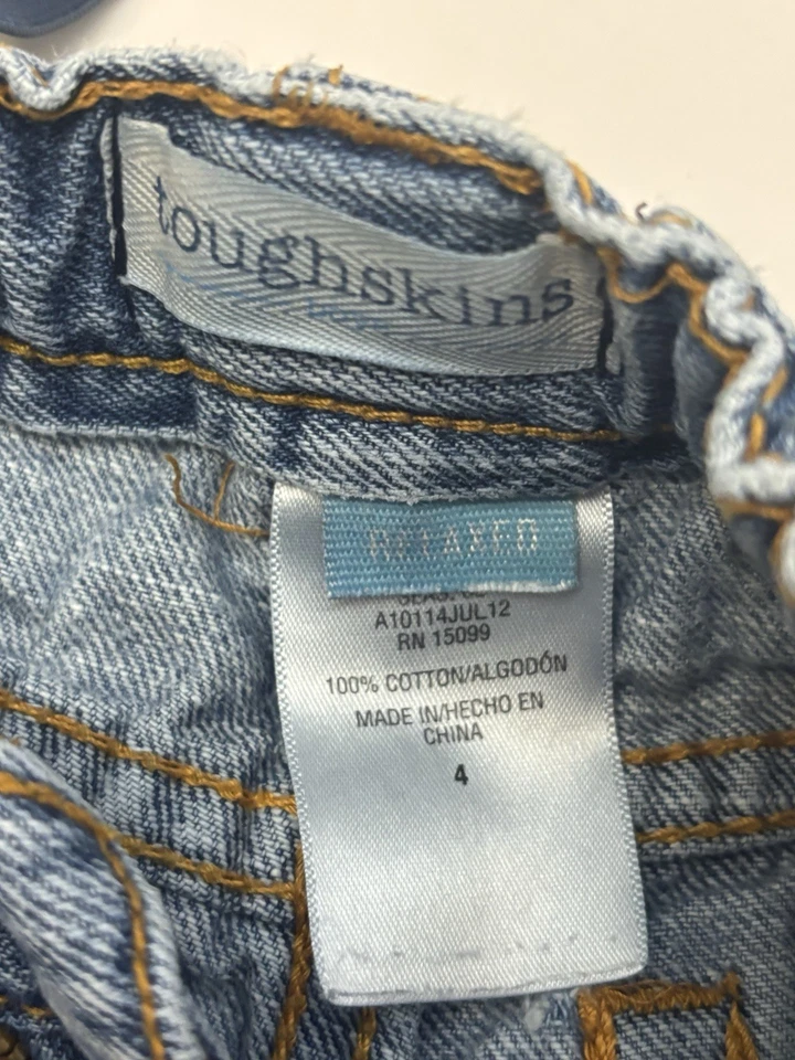 Toughskins Jeans Boy’s Size 4 Relaxed Stretch Waistband Adjustable Sides EUC - Image 3 of 4
