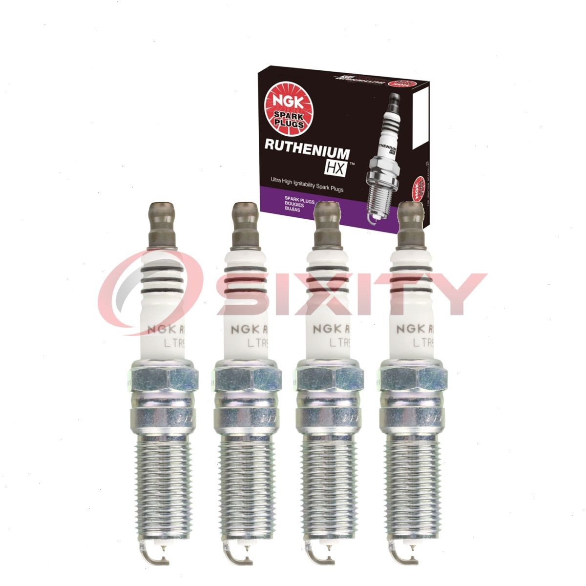 4 pcs NGK Ruthenium HX Spark Plugs for 2016 Chevrolet Malibu Limited 2.5L L4 gy