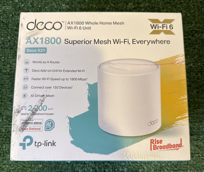 TP-Link Deco X21 AX1800 Dual-Band Mesh WiFi-6 Router