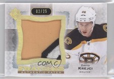 2013-14 Ultimate Collection Premium Swatches 2/25 David Krejci #PS-DK Patch 4kz