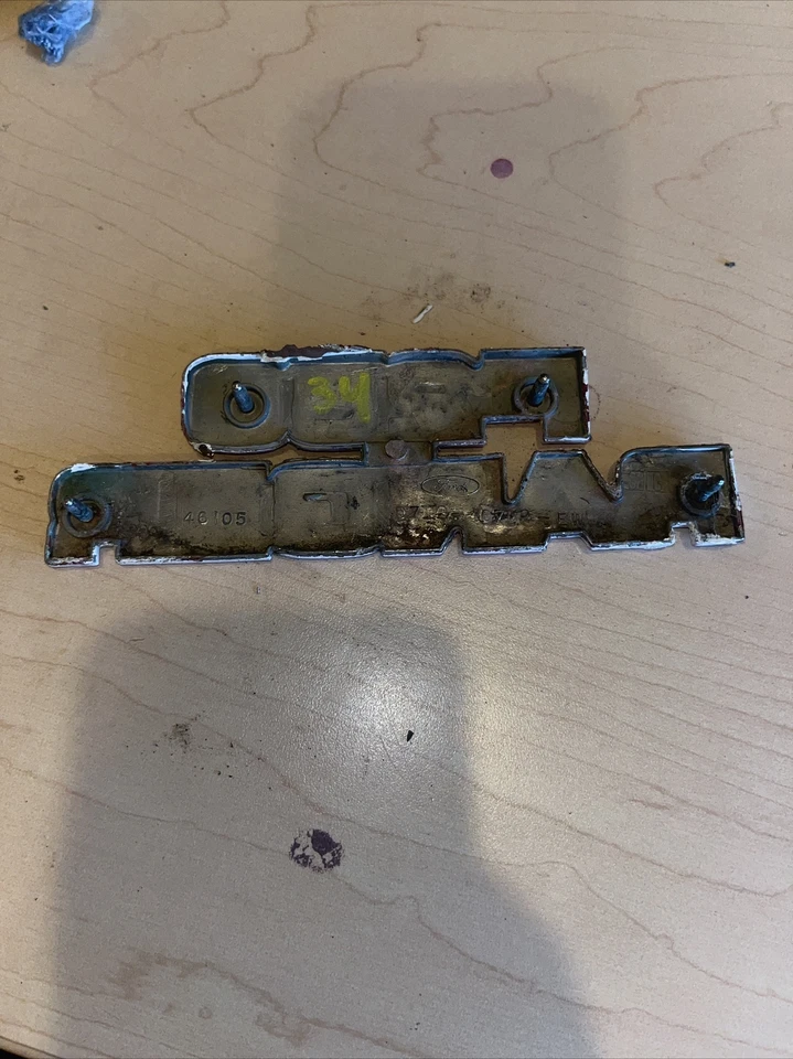 Винтажная боковая эмблема пикапа 77-79 Ford F-250 Ranger от оригинального производителя D7TB-16702-EWB - Изображение 2 из 2