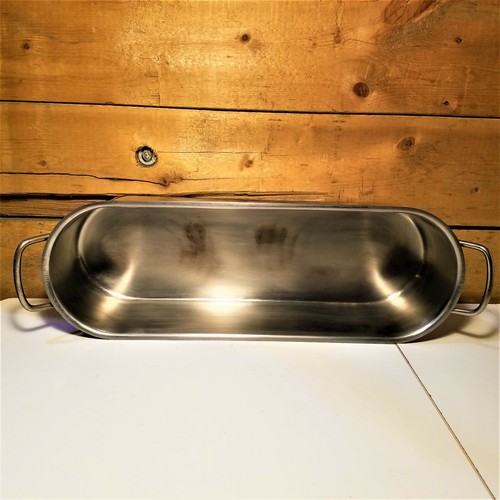 Inox 18" Fish Poacher 18c V I S Stainless Steel w/ Tray - Swanky Barn - Picture 9 of 12