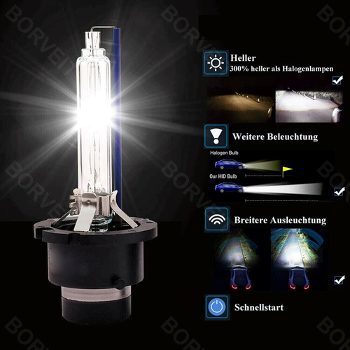 2X D2S D2C D2C 6000K 35W HID Headlight Bulbs For Acura RDX 2007-2015 Low Beam - Picture 6 of 10