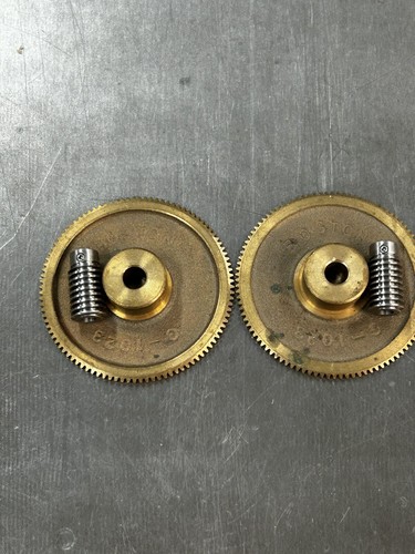 QTY 1 BOSTON GEAR BRONZE WORM GEAR SET 48 PITCH 100 TEETH 100:1 REDUCTION RATIO