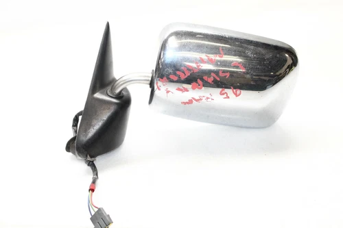 1994-1997 DODGE RAM DRIVER LEFT CHROME SIDE DOOR MIRROR POWER CRACKED P4848