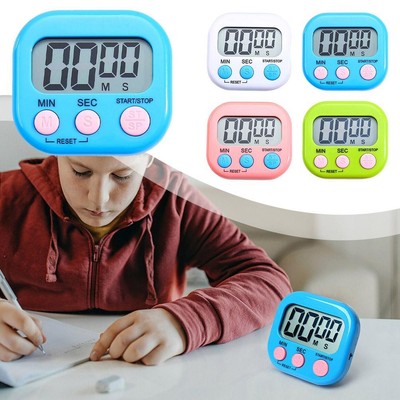 LCD Digital Kitchen Cooking Timer Count Down Up Clock Loud Alarm Magnetic s *