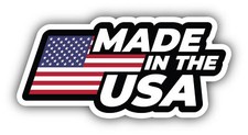 Made In The USA America FLag Badge Vinyl Sticker Decal