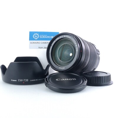 Near Mint] Canon EF-S 18-135mm F/3.5-5.6 IS STM Zoom Lens W/ Hood