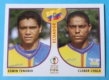 2002 Panini World Cup 02 Sticker No. 517 Tenorio & Chala Ecuador
