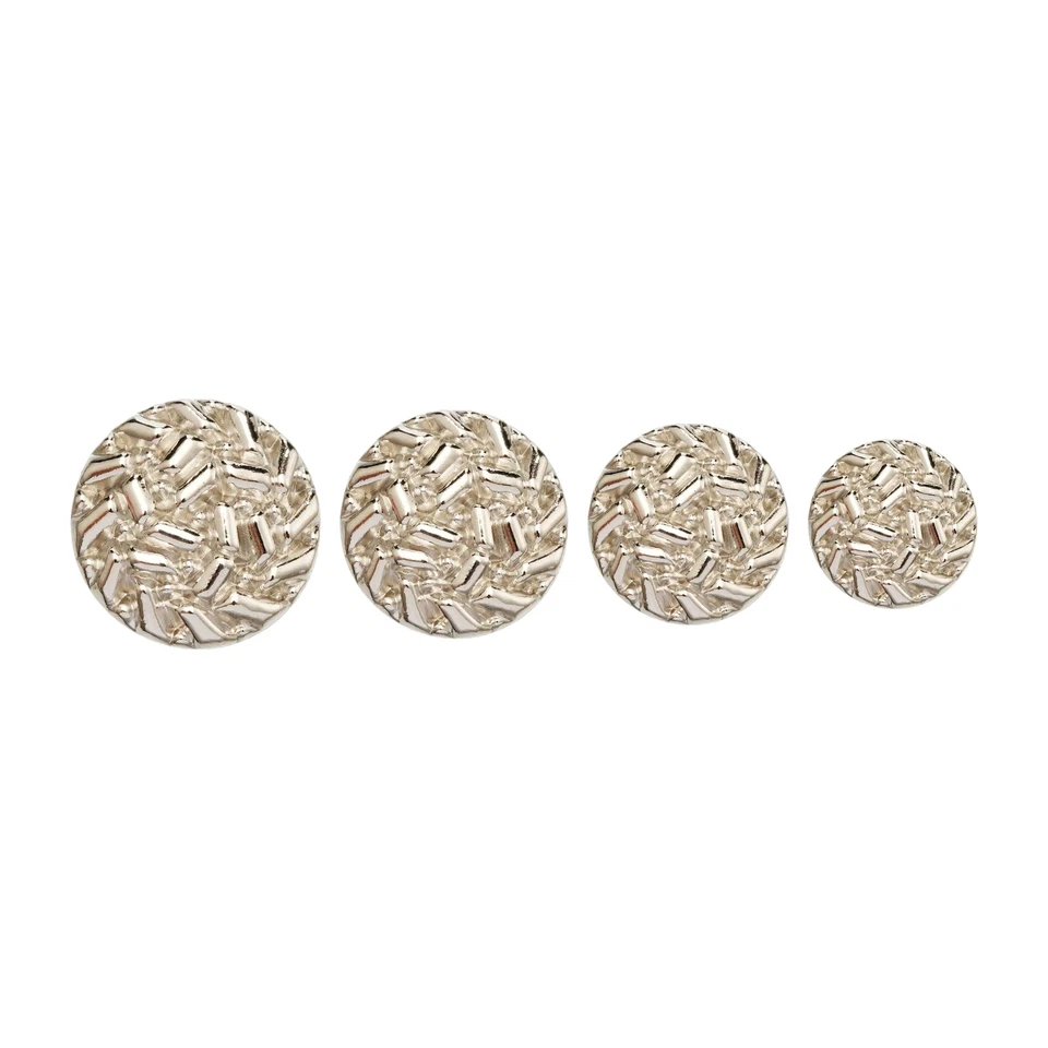 5pcs Stylish Round Metal Buttons for DIY Craft, Sewing, Clothing Decor 11-25mm - Image 3 of 3