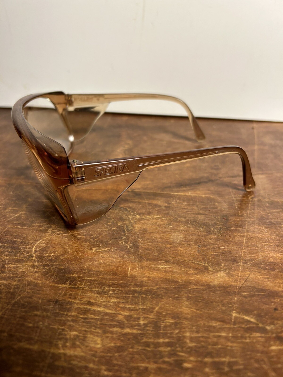 Vintage Willson Spectra Safety Glasses, Caramel Brown… Gem