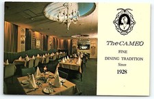 1950s THE CAMEO RESTAURANT LOUNGE HALIFAX NOVA SCOTIA CANADA POSTCARD P5270