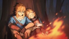 Anime link breath of the wild princess zelda hylian Stitched Gaming Mat Desk