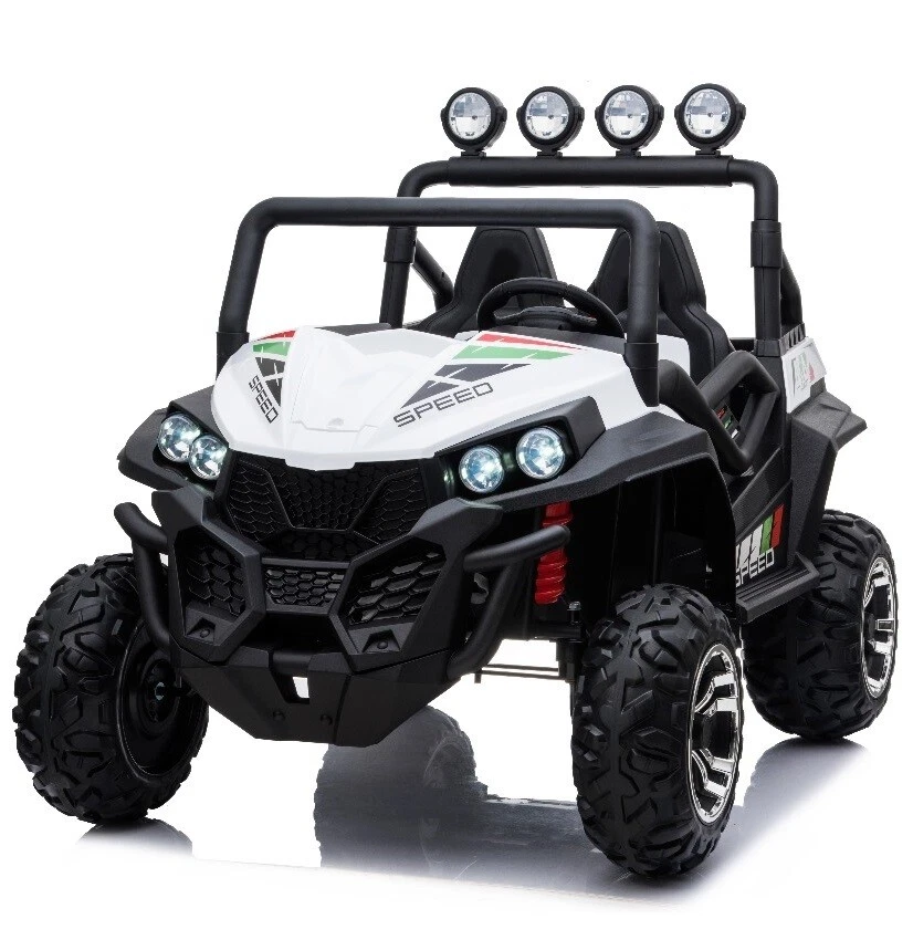 Beach Buggy Speed 24V Electric Ride On Toy for Kids White eBay