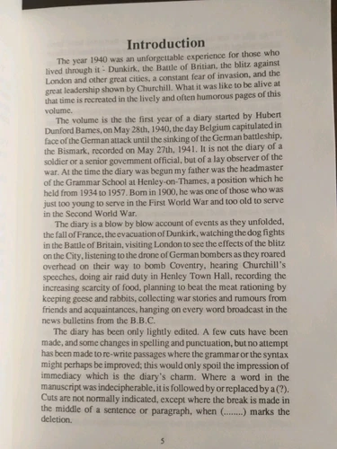 The Spirit of Dogberry 1940 Diary The Fall of France Battle of Britain Blitz - Picture 3 of 9