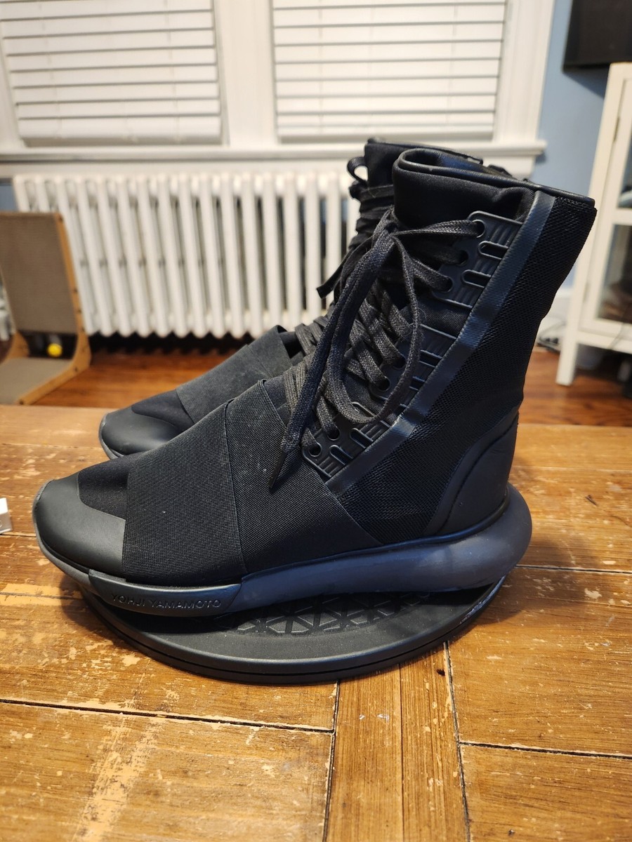 Size 7 - Adidas Y-3 Qasa High Black Yohji Yamamoto 2016 Mens Shoes 