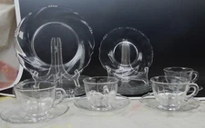 16 Pieces 4-Piece Set for 4 Place Setting in Heisey Waverly Pattern