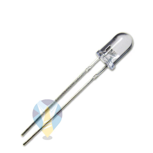 DIODI LED 3 - 5 mm + RESISTENZE 12V OMAGGIO BIANCHI BLU ROSSO VERDE ARANCIONE - Immagine 4 di 4