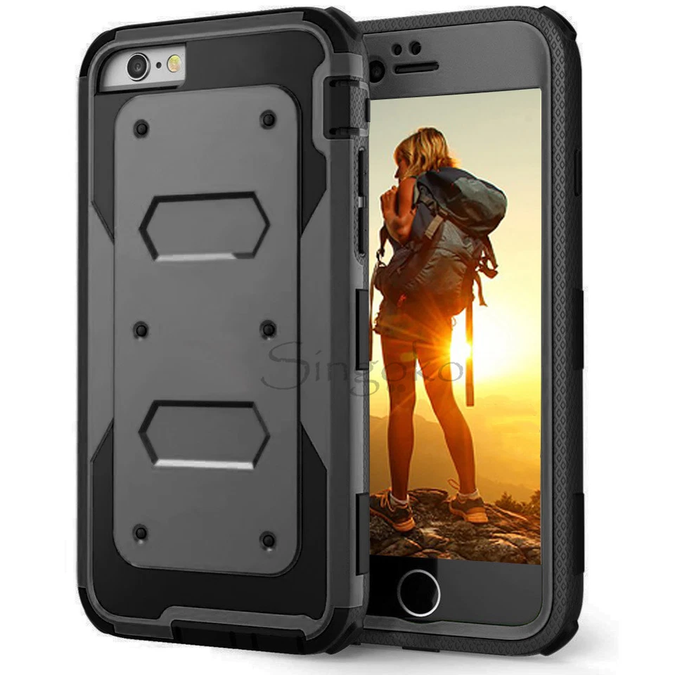Funda rígida delgada resistente a prueba de golpes ARMOR para teléfono con PROTECTOR DE PANTALLA INCORPORADO Foto 4 de 4