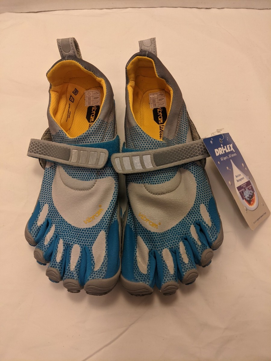 Vibram fivefingers Bikila blue black and Grey Size 38 athletic