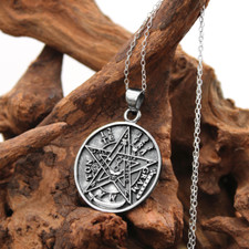 Pendentif Tétragrammaton Double En Argent Sterling 925 - Protecteur - Neuf Avec étiquettes