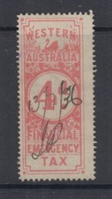 Australia Occidental 1931 4d IMPUESTO DE EMERGENCIA FINANCIERA Ingresos Elsmore Cat $20+GU
